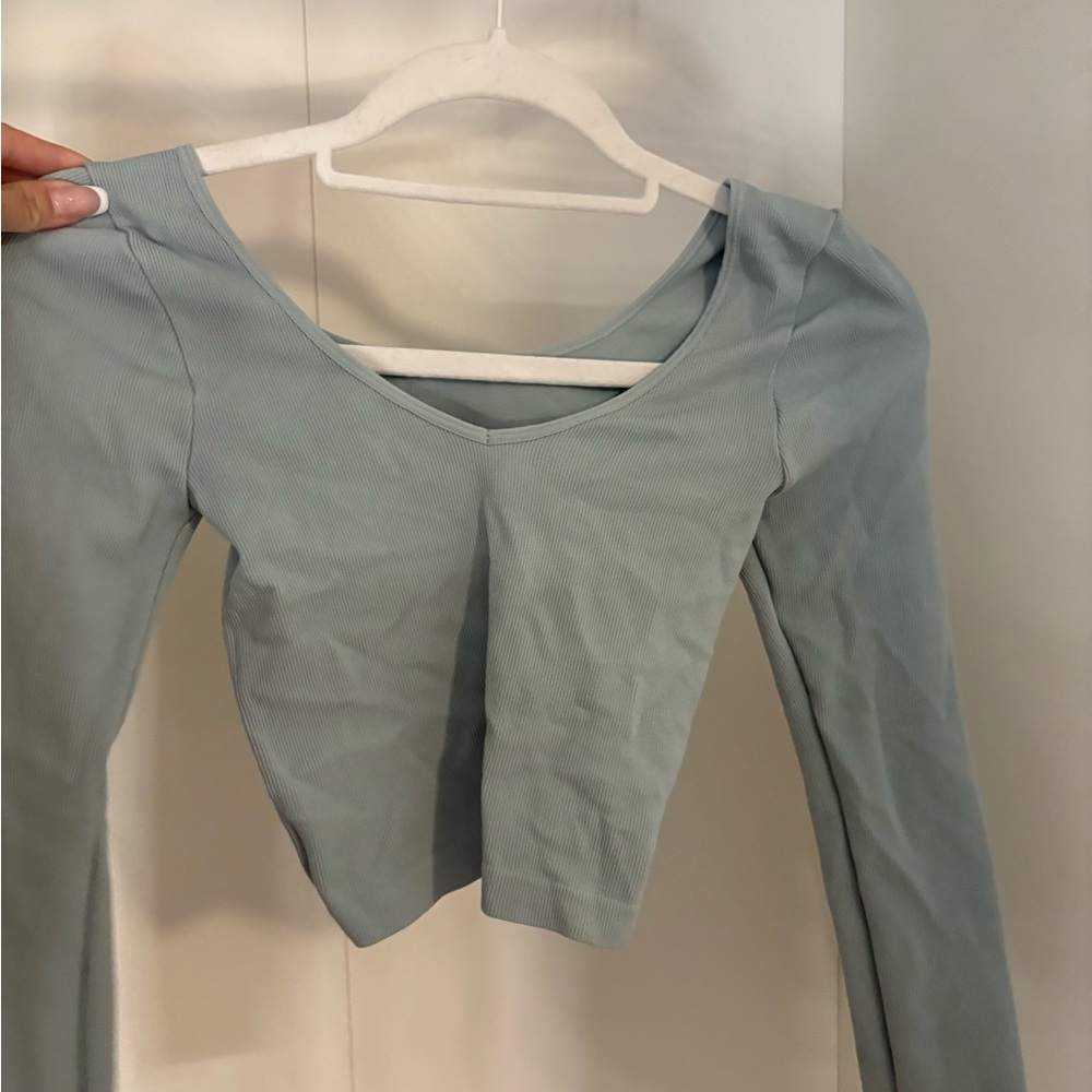 Aeropostale Light Blue Crop Top